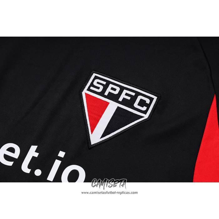 Chandal del Sao Paulo 2023-2024 Manga Corta Negro